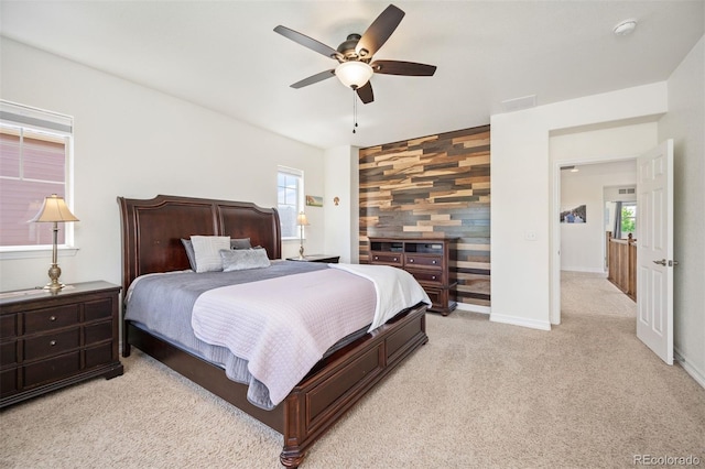 3834 Donnington Cir, Castle Rock, CO 80104 - bedroom with light carpet and ceiling fan