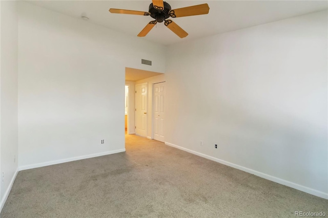 3825 Canyon Ranch Rd Unit 203, Highlands Ranch, CO 80126 - empty room with carpet flooring and ceiling fan