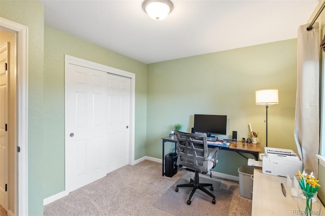 1209 Maxwell St, Colorado Springs, CO 80906 - carpeted home office with baseboards