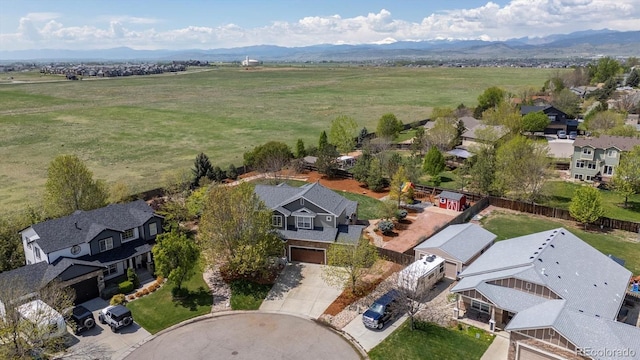 4815 Lucille Ct, Loveland, CO 80537 - aerial view of residential area with a mountainous background