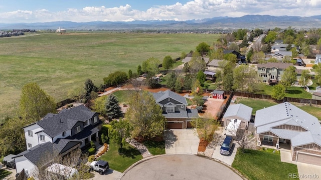4815 Lucille Ct, Loveland, CO 80537 - aerial perspective of suburban area with mountains