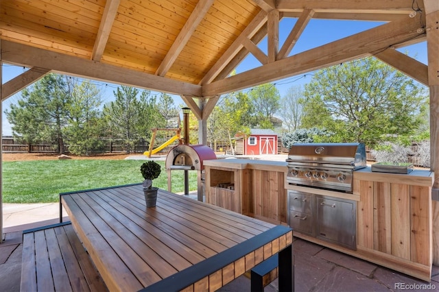 4815 Lucille Ct, Loveland, CO 80537 - deck with a storage unit