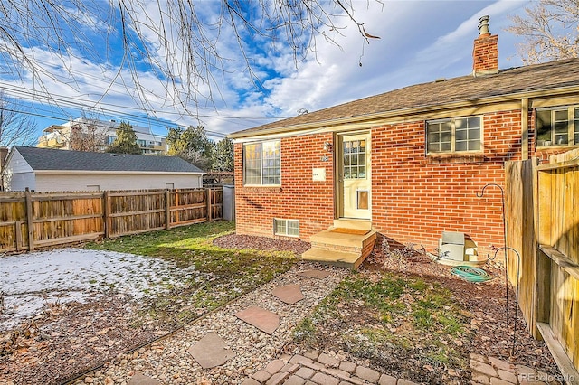 view of back of property