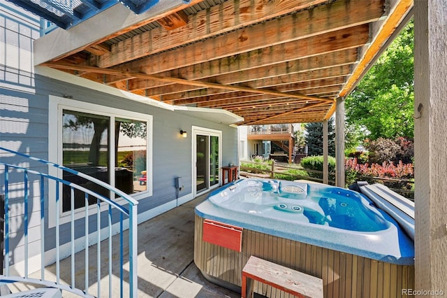 4814 S Upham Ct, Littleton, CO 80123 - deck featuring a hot tub and a patio