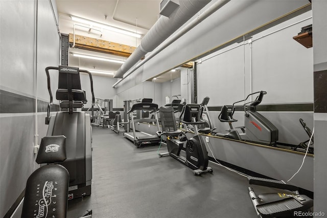 view of exercise room
