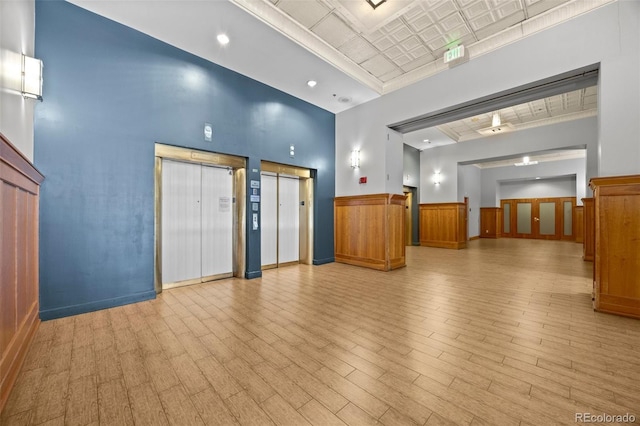 reception with a barn door