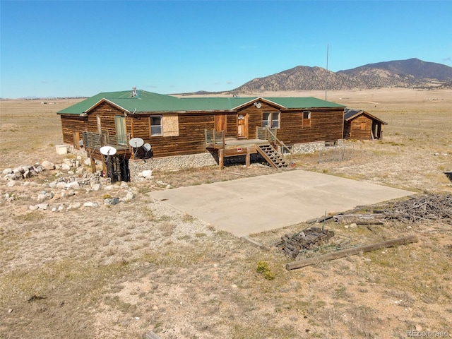 6558 Rio Blanco Rd, Hartsel, CO 80449 - back of property featuring a mountain view