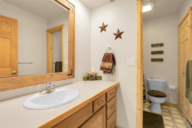 29266 S Sunset Trl, Conifer, CO 80433 - bathroom with vanity and tile patterned floors