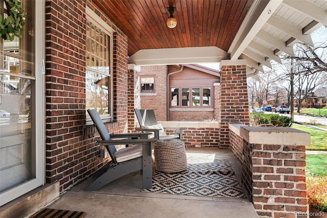 view of patio / terrace with covered porch