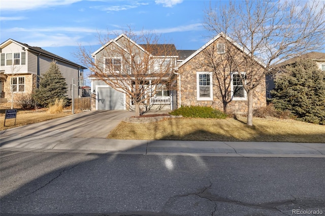 front facade featuring a garage