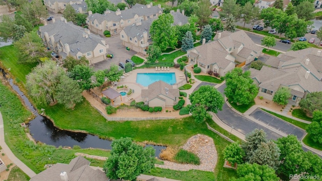 10087 E Hawaii Pl, Aurora, CO 80247 - aerial view of property and surrounding area with nearby suburban area