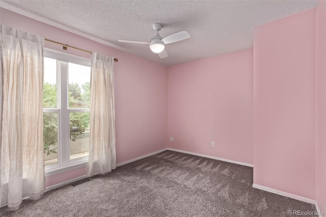 2212 S Naples Way, Aurora, CO 80013 - empty room with carpet floors, ceiling fan, and a textured ceiling