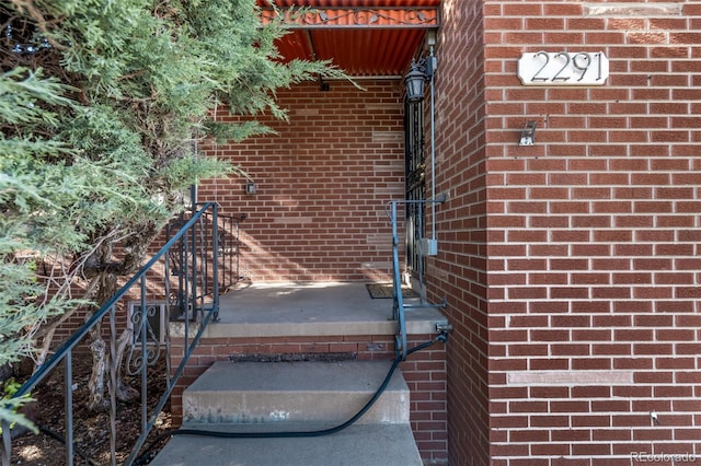 exterior details with brick siding