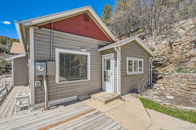 341 High St, Black Hawk, CO 80422 - rear view of property with a deck