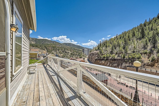 341 High St, Black Hawk, CO 80422 - wooden deck featuring a mountain view