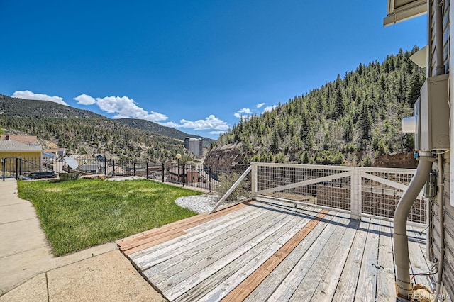 341 High St, Black Hawk, CO 80422 - wooden deck with a mountain view