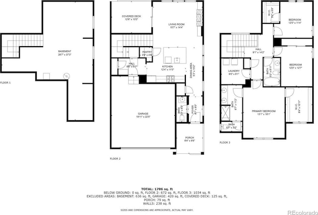17848 Gallup St, Broomfield, CO 80023 - view of floor plan / room layout