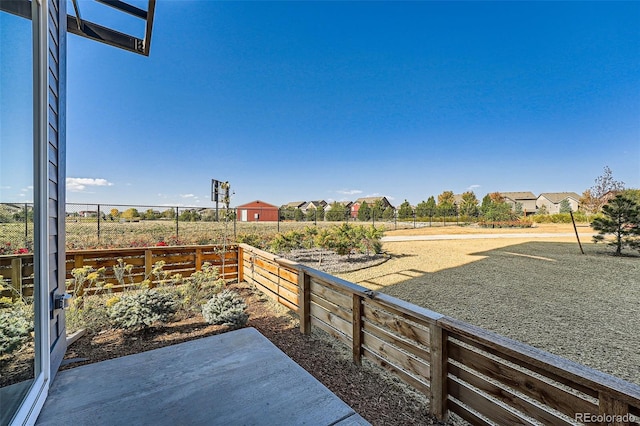 view of patio with fence