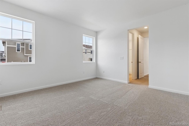 view of carpeted empty room