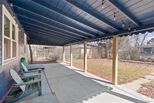 view of patio / terrace with a fenced backyard