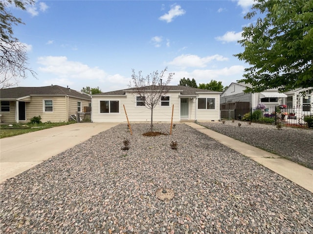 view of ranch-style home