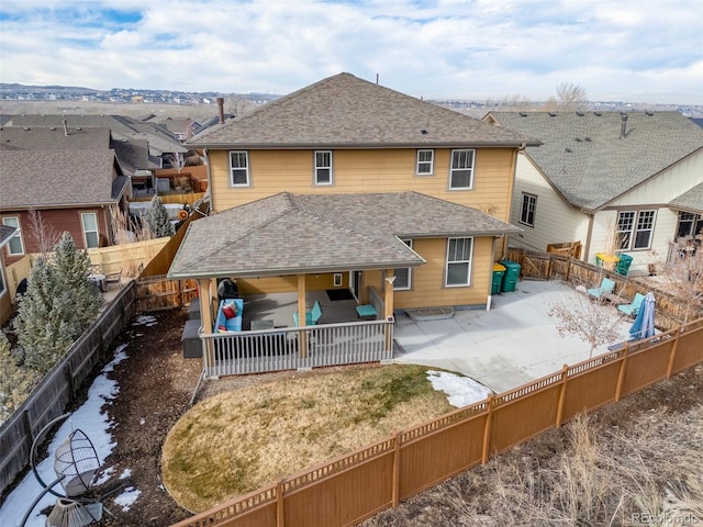 view of back of property