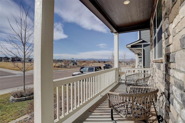 balcony with a porch