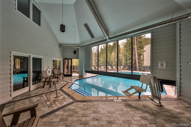 310 Iron Horse Way Unit D5034, Winter Park, CO 80482 - indoor pool featuring a patio area