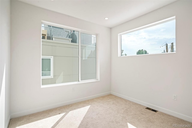 view of carpeted empty room