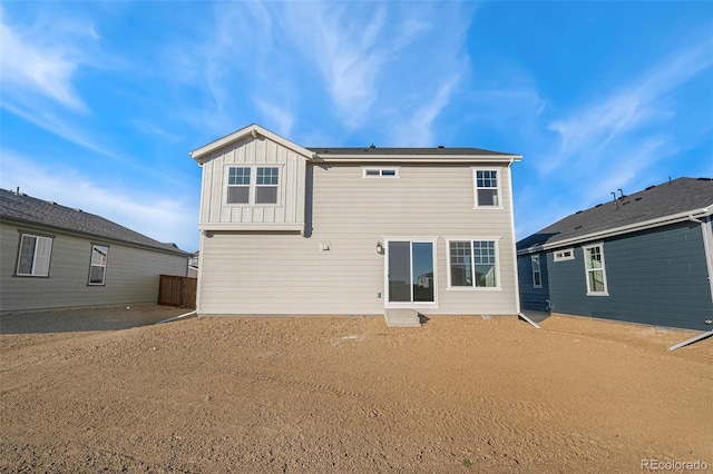 view of rear view of property