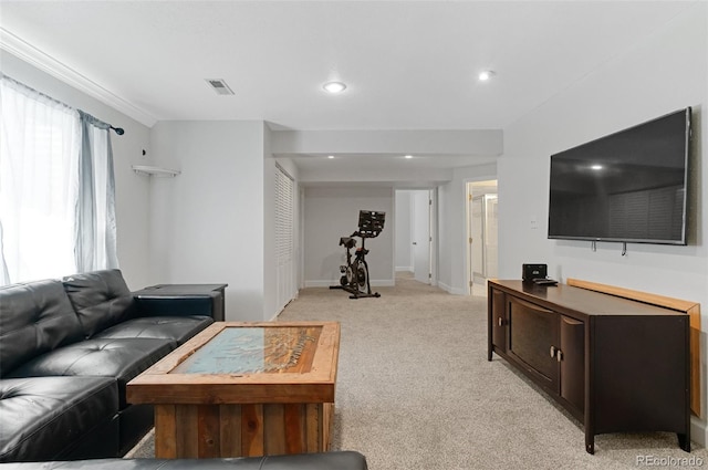 944 E Lily Ct, Highlands Ranch, CO 80126 - living room with light carpet and recessed lighting