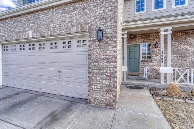 exterior space featuring driveway