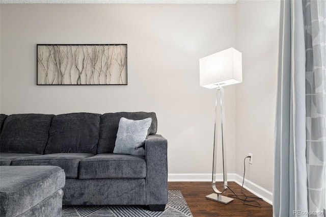 1060 S Parker Rd Unit 19, Denver, CO 80231 - living area featuring wood finished floors and baseboards
