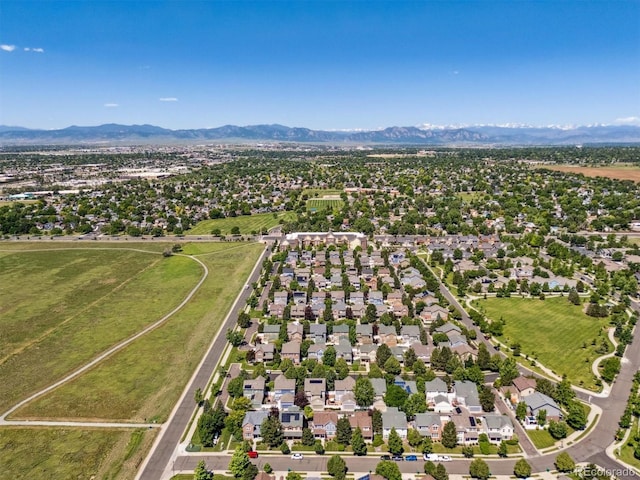 12427 James Ct, Broomfield, CO 80020 - aerial view of property and surrounding area with a mountainous background