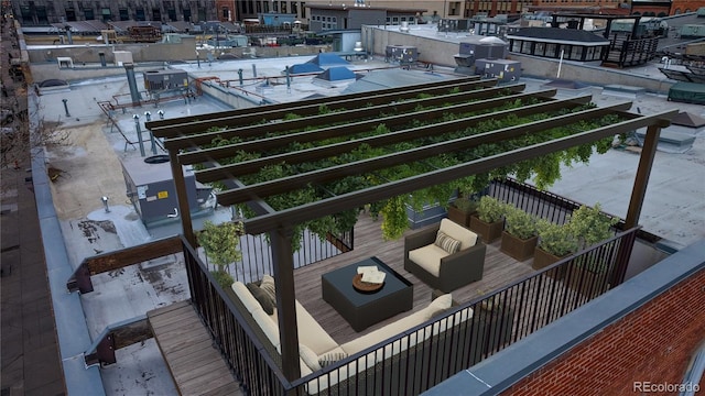 1510 Wazee St Unit 3, Denver, CO 80202 - balcony with central AC and outdoor lounge area