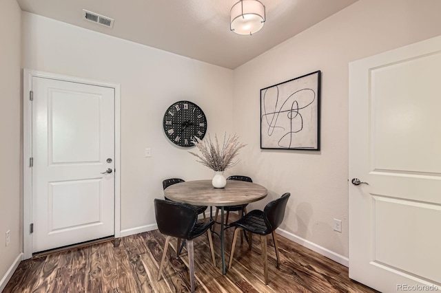 504 E Dry Creek Pl, Littleton, CO 80122 - dining room featuring baseboards and wood finished floors