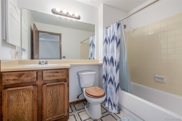 18083 E Atlantic Dr, Aurora, CO 80013 - bathroom with vanity and shower / bathtub combination with curtain