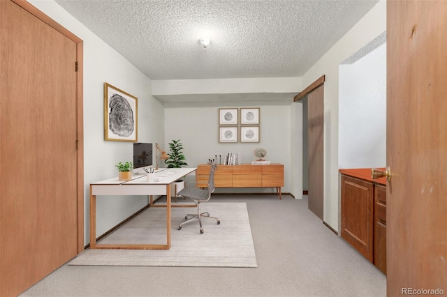 18083 E Atlantic Dr, Aurora, CO 80013 - carpeted office featuring a textured ceiling