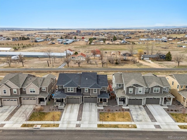 bird's eye view featuring a residential view