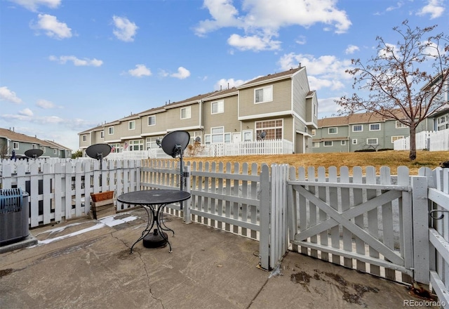 view of patio / terrace with central AC unit