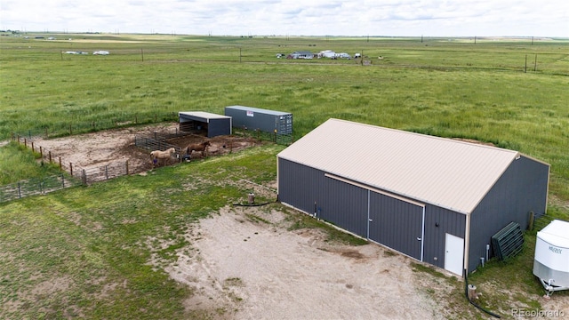 6201 S Vanderhoof St, Bennett, CO 80102 - overview of rural landscape with agricultural land