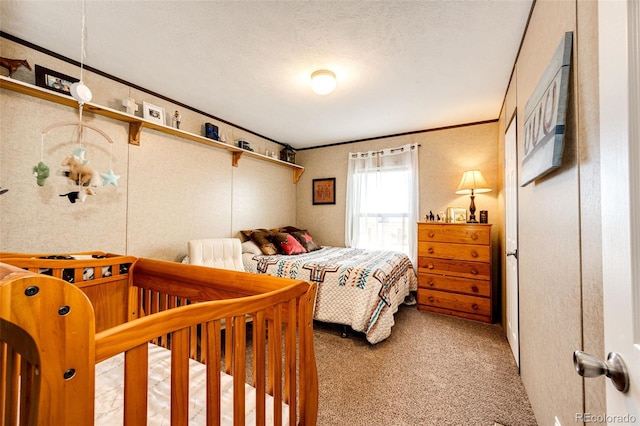 6201 S Vanderhoof St, Bennett, CO 80102 - carpeted bedroom with ornamental molding