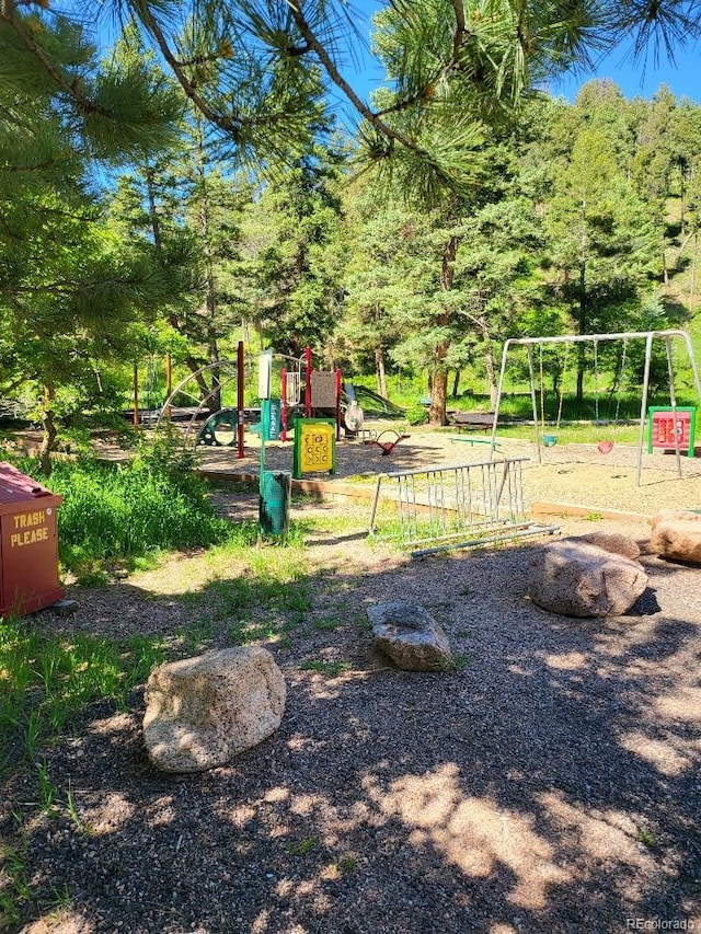 view of jungle gym