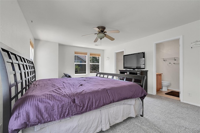 18947 E 57th Pl, Denver, CO 80249 - bedroom featuring carpet flooring, ensuite bath, and ceiling fan