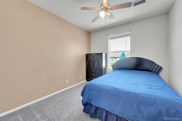 18947 E 57th Pl, Denver, CO 80249 - carpeted bedroom with baseboards and a ceiling fan