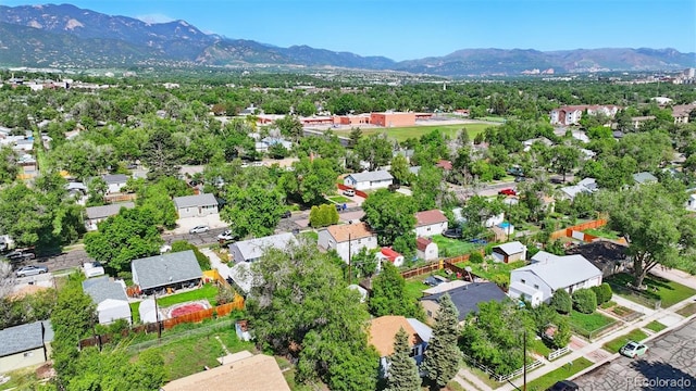 1930 S Prospect Ave, Colorado Springs, CO 80905 - aerial perspective of suburban area with mountains
