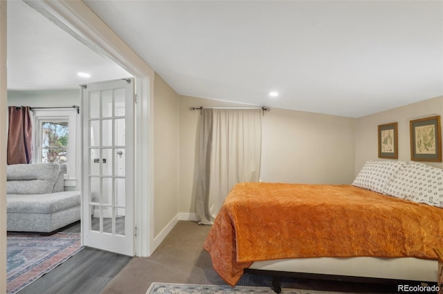 bedroom with baseboards