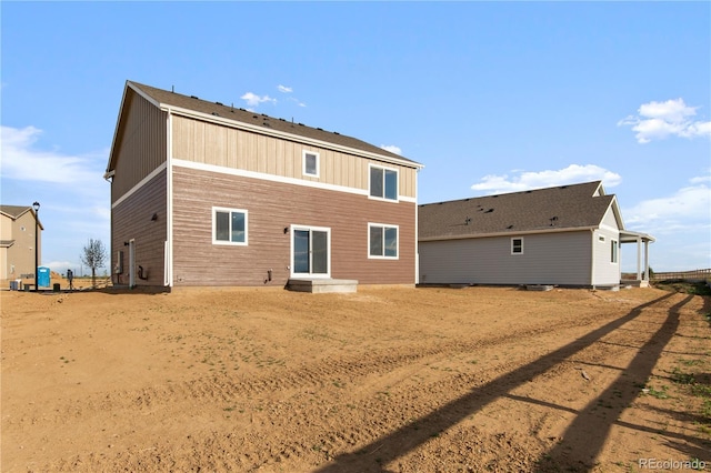 view of rear view of property