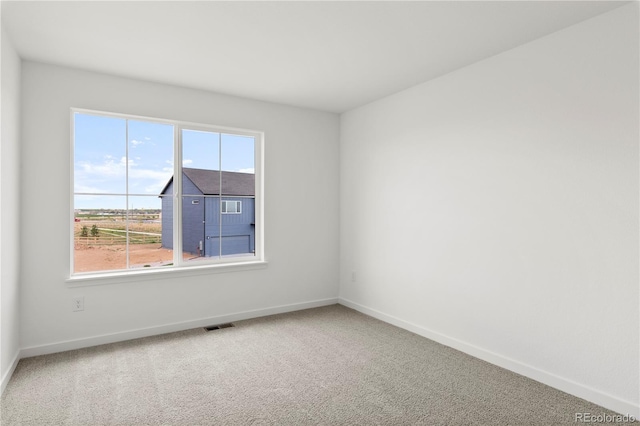 carpeted empty room with a wealth of natural light