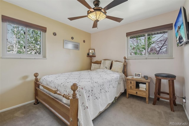 1164 W 101st Pl, Northglenn, CO 80260 - carpeted bedroom with baseboards and ceiling fan